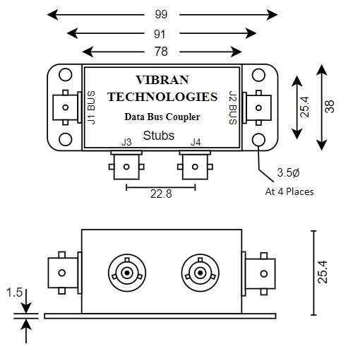 VT 1002 · 2-Stub Data Bus Coupler